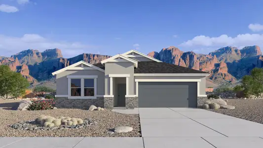 New construction Single-Family house 6637 E Umber St, San Tan Valley, AZ 85140 plan Saguaro - image