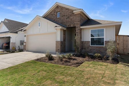 New construction Single-Family house 13832 Scarlett Song Dr, Elgin, TX 78621 plan Gunther - image