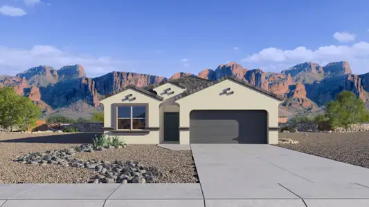 New construction Single-Family house 1420 W Bealey Ave, Coolidge, AZ 85128 plan Harris - image