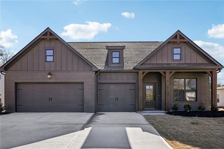 New construction Single-Family house 921 Winding Rose Drive, Hoschton, GA 30548 Noble - photo 0