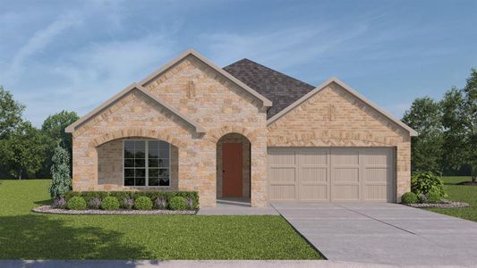 New construction Single-Family house 217 Mystic Canyon Dr, Georgetown, TX 78628 The Kingston- photo 0