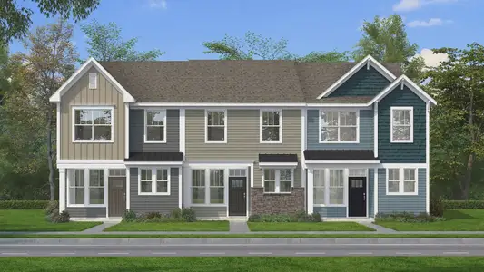 New construction Townhouse house 9035 Gulledge Ct, Charlotte, NC 28262 plan Rochester - image