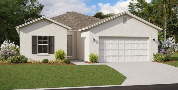 New construction Single-Family house 322 Bottle Brush Drive, Haines City, FL 33844 Hillcrest- photo 0