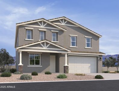 New construction Single-Family house 15622 W Brown St, Waddell, AZ 85355 plan Emerald - image