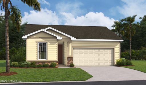 New construction Single-Family house 501 Elm Creek Drive, Saint Augustine, FL 32092 Larimar- photo 0