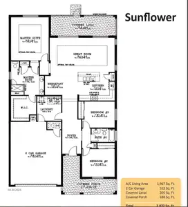 New construction Single-Family house 8835 SW 72nd Lp, Ocala, FL 34481 plan SUNFLOWER - image