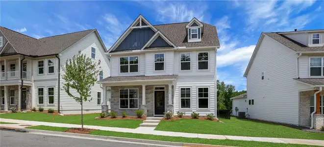New construction Single-Family house 138 Marble Tree Wy, Ball Ground, GA 30107 plan Brinson - image