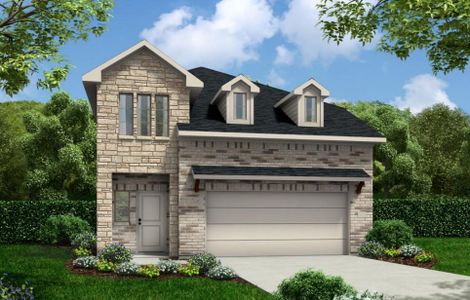 New construction Single-Family house 2438 Gentle Breeze Lane, Baytown, TX 77523 The Robin- photo 0