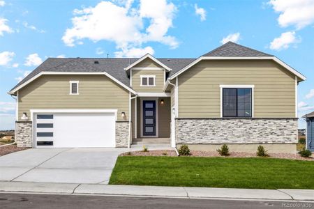 New construction Single-Family house 42978 Colonial Trail, Elizabeth, CO 80107 Estes- photo 0