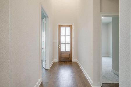 Entryway featuring hardwood / wood-style floors