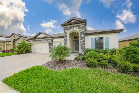 New construction Single-Family house 13211 Twin Bridges Dr, Riverview, FL 33579 plan Hyde Park III - image