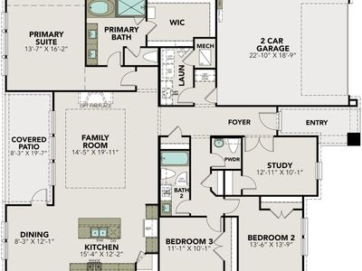 New construction Single-Family house 3315 Hidden Mist Dr, Texas City, TX 77539 plan The Edward C - image 4