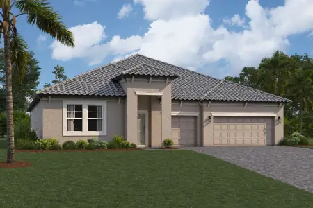 New construction Single-Family house 2081 Drummond Pt, Zephyrhills, FL 33541 plan Corina Xl - image