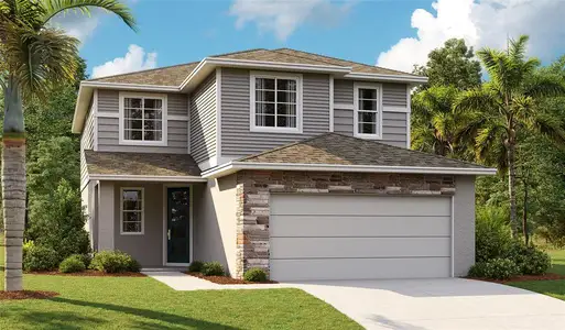 New construction Single-Family house 5943 Jensen View Avenue, Apollo Beach, FL 33572 Pine- photo 0