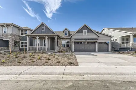 New construction Single-Family house 3832 Treadway Pt, Castle Rock, CO 80108 Trevino- photo 1 1