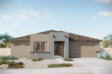 New construction Single-Family house 5170 W Tavira Wy, Marana, AZ 85742 plan Burgundy - image