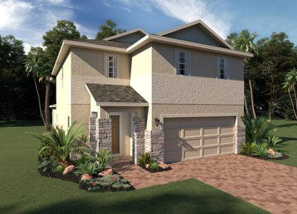 Elevation 2 with Optional Stone - Gasparilla by Landsea Homes