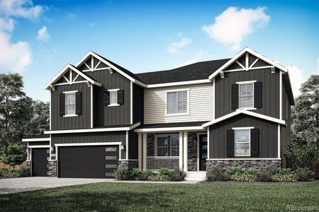 New construction Single-Family house 42968 Colonial Trail, Elizabeth, CO 80107 Monte Vista- photo 0