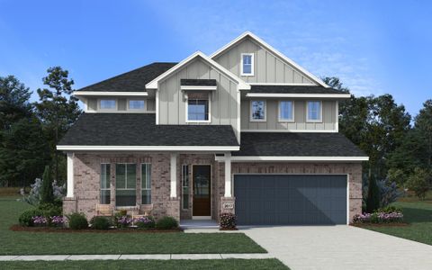 New construction Single-Family house 218 Navarro, Boerne, TX 78006 plan Madison 50′ - image