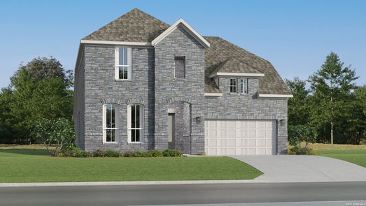 New construction Single-Family house 8916 San Carlos, Seguin, TX 78155 plan Bridle - image