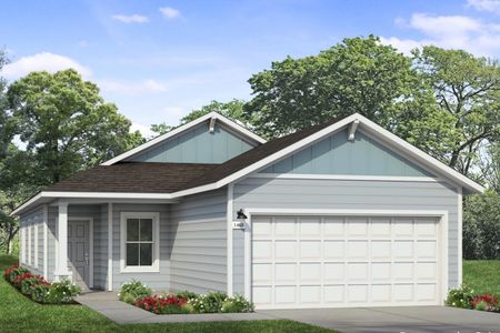 New construction Single-Family house 2451 Rambo Dr, San Antonio, TX 78224 plan Applewhite Meadows 1468 - image