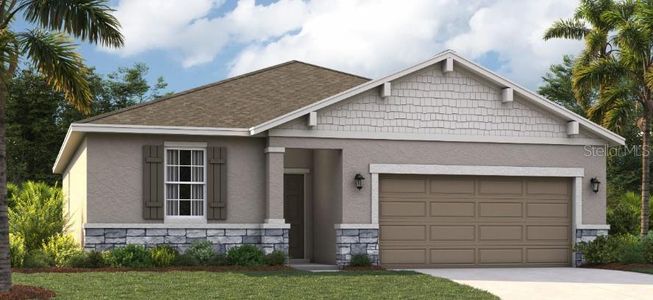 New construction Single-Family house 6515 Waterlily Place, Lake Hamilton, FL 33844 The Portland- photo 0