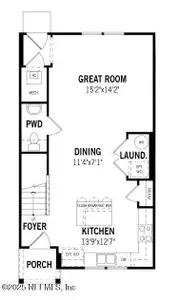 New construction Townhouse house 155 Harrow Cv, St. Johns, FL 32259 plan Carver - image