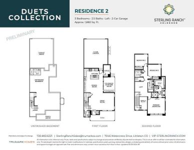 Duets at Sterling Ranch by Trumark Homes | Plan 2