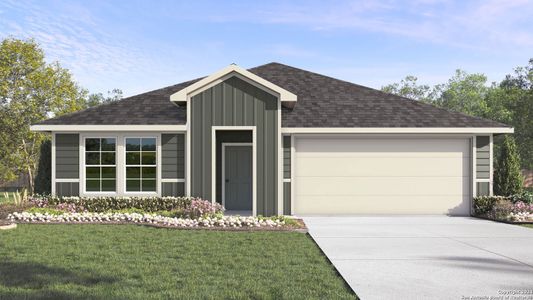 New construction Single-Family house 315 Wirecrested Drive, Lockhart, TX 78644 The Lakeway- photo 0