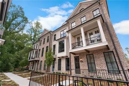 New construction Townhouse house 235 Midnight Oak Run 8, Alpharetta, GA 30009 plan The Childress - image