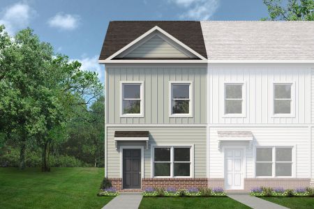 New construction Townhouse house 5939 Old Plank Rd, Charlotte, NC 28216 plan The Dawson - image