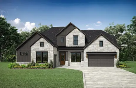 New construction Single-Family house 2000 Crimson Sunset Dr, Georgetown, TX 78628 plan Grantley - image