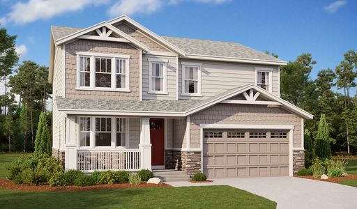 New construction Single-Family house 4057 N. Reserve Boulevard, Aurora, CO 80019 Hemingway- photo 0