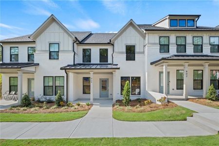 New construction Townhouse house 404 Renwood Trail, Johns Creek, GA 30097 Wando- photo 0