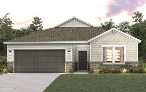 New construction Single-Family house 243 Montgomery Ct, Palm Coast, FL 32164 Charleston II- photo 0