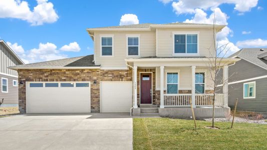 New construction Single-Family house 1850 Sawtooth Mountain Dr, Berthoud, CO 80513 EVANS- photo 0