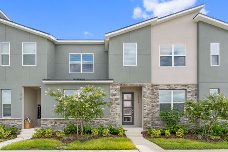 New construction Townhouse house 2377 Distant Sun Trail, Kissimmee, FL 34747 Clearwater III- photo 0