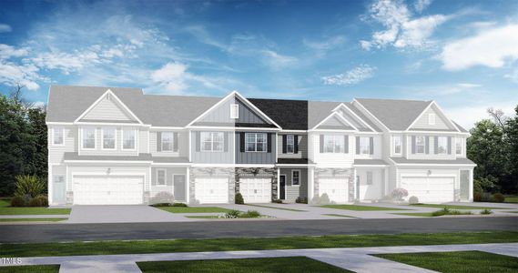 New construction Townhouse house 61 Fairwinds Drive, Lillington, NC 27546 The Warren- photo 0