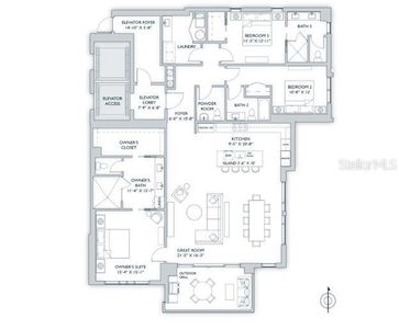 New construction Condo house 325 Golden Gate Pt, Unit 401, Sarasota, FL 34236 plan Residence 01 - image 4