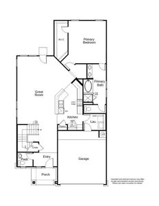 This floor plan features 5 bedrooms, 2 full baths, 1 half bath, and over 2,800 square feet of living space.