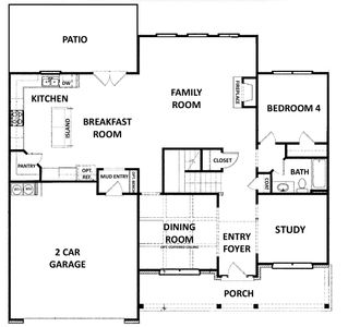 New construction Single-Family house 1079 Birch Wy, Loganville, GA 30052 plan The Wilmington | Front Entry - image 4