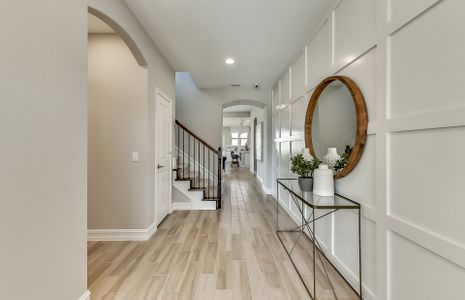 Entryway into home, showing open concept living