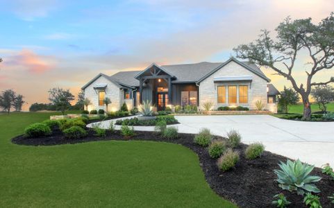 New construction Single-Family house 208 Bold Sundown, Liberty Hill, TX 78642 plan Channing II - image