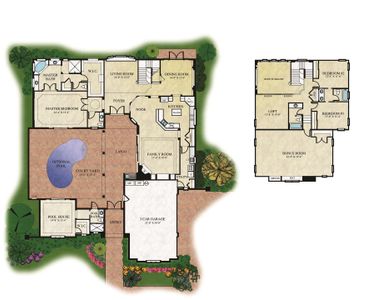 New construction Single-Family house 15 New Water Oak Dr, Palm Coast, FL 32137 plan The Courtyard - image