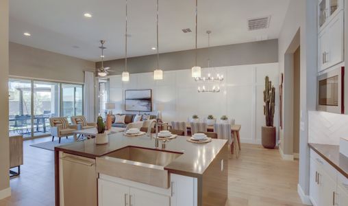 Kitchen overlooking great room