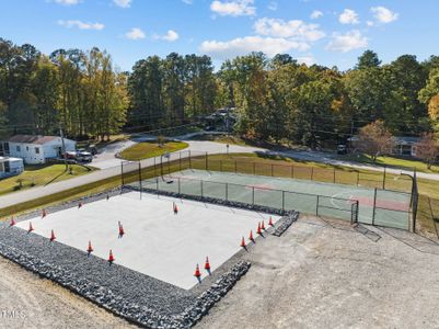 Basketball & Pickle Ball Court Side View