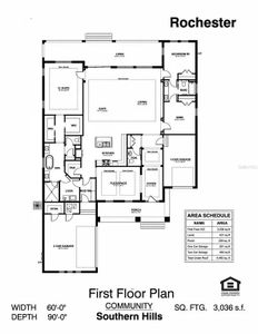 New construction Single-Family house 3970 Southern Valley Lp, Brooksville, FL 34601 plan The Azalea - image 5