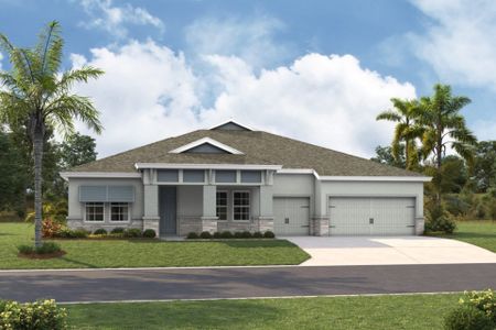 New construction Single-Family house 34009 Twilight Sea Pl, Wesley Chapel, FL 33545 plan Key West I - image