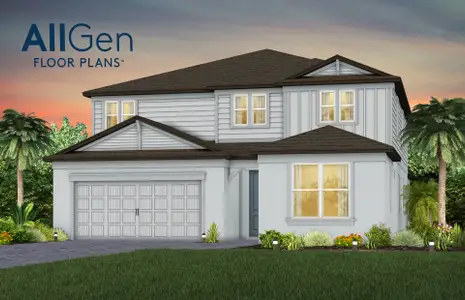 New construction Single-Family house 13722 Evergreen Valley Dr, Riverview, FL 33578 Serena- photo 0