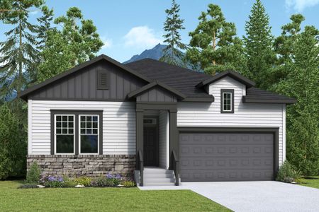 New construction Single-Family house 6582 Arabesque Lp, Colorado Springs, CO 80924 plan The Lanewood - image